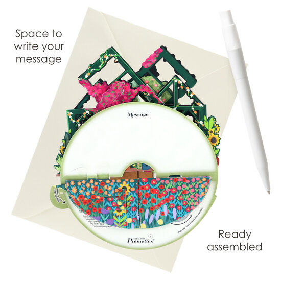 3D kaart - pirouettes cards - geheime tuin