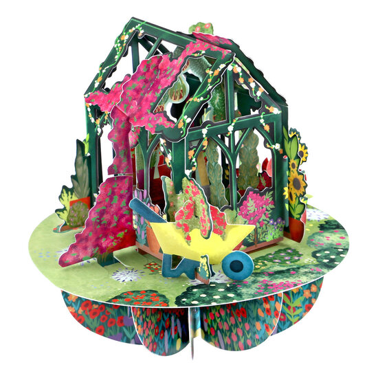 3D kaart - pirouettes cards - geheime tuin