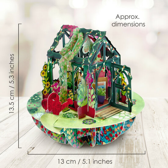 3D kaart - pirouettes cards - geheime tuin