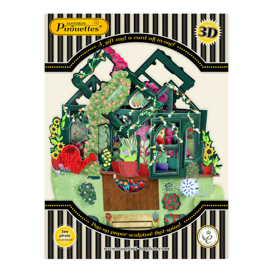 3D kaart - pirouettes cards - geheime tuin