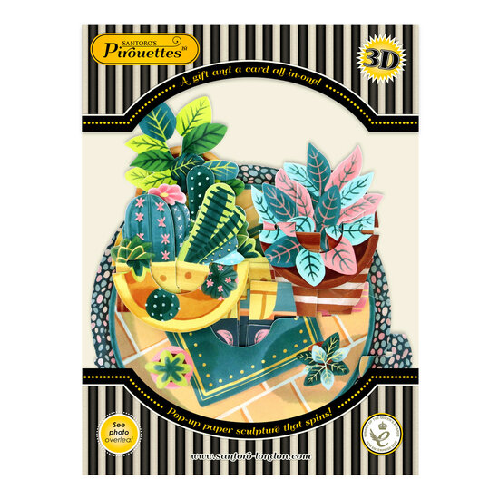 3D kaart - pirouettes cards - planten