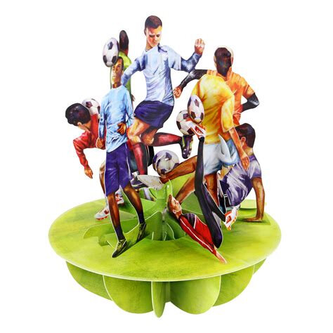 3D kaart - pirouettes cards - voetbal