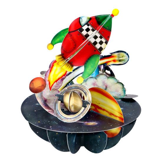 3D kaart - pirouettes cards - in de ruimte