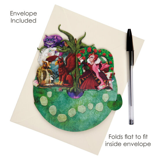 3D kaart - pirouettes cards - alice in wonderland
