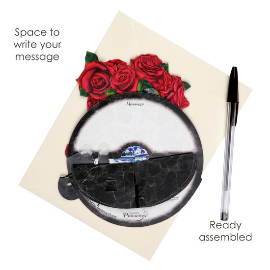 3D kaart - pirouettes cards - rozen