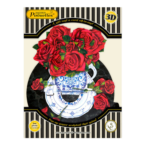 3D kaart - pirouettes cards - rozen