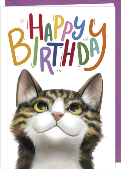 verjaardagskaart correspondances Rosie Hilyer - happy birthday - kat