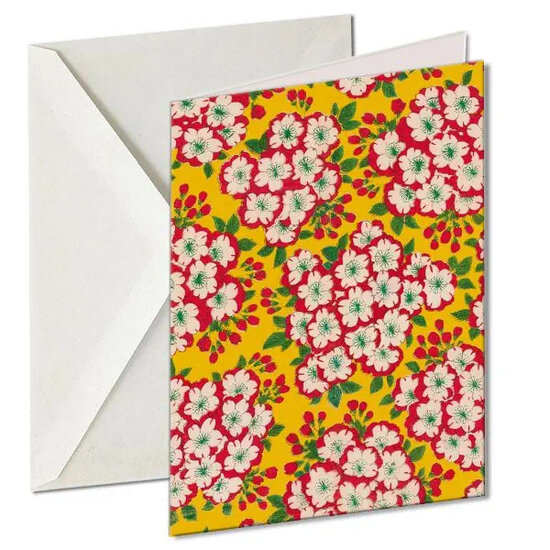 10 wenskaarten voor amnesty international - bloemenpapier 2