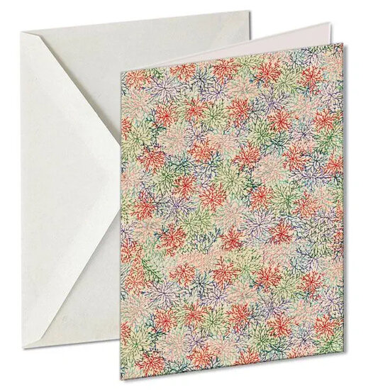 10 wenskaarten voor amnesty international - bloemenpapier 2