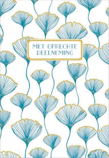 wenskaart correspondances - met op rechte deelneming - blauw
