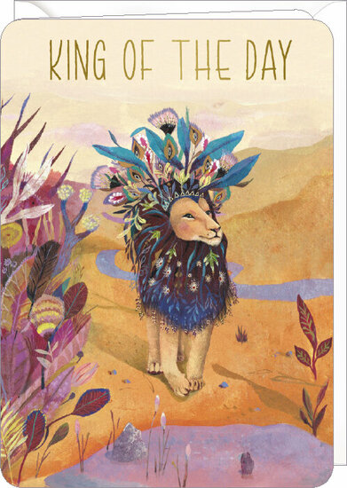 verjaardagskaart Izou - king of the day