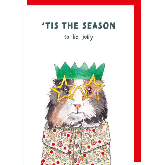 kerstkaart rosie made a thing - tipp top - tis the season to be jolly - cavia