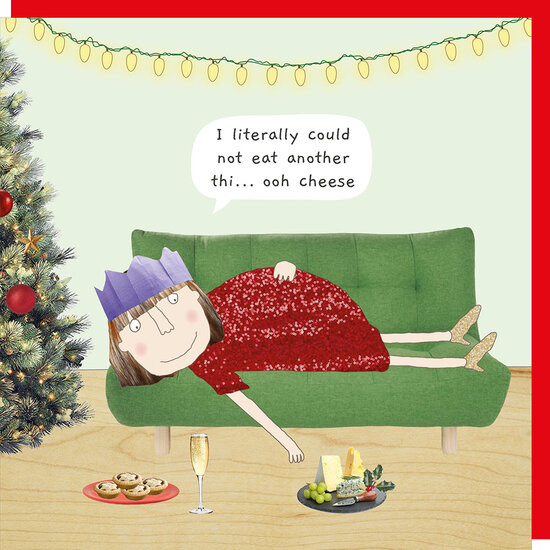 kerstkaart rosie made a thing - ooh cheese