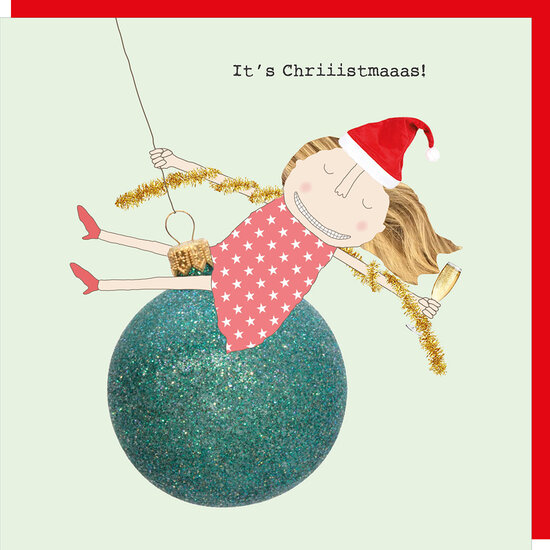 kerstkaart rosie made a thing - its chriiistmaaas