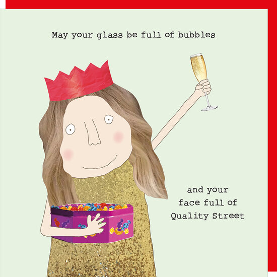 kerstkaart rosie made a thing - ful of bubbles