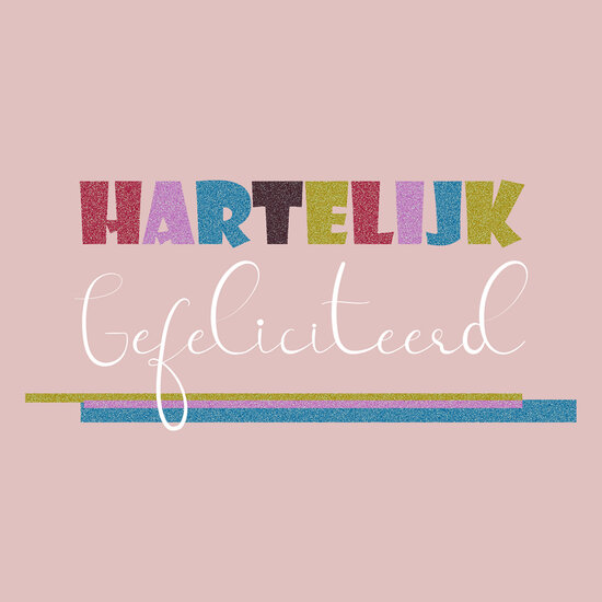 felicitatiekaart - hartelijk gefeliciteerd | muller wenskaarten