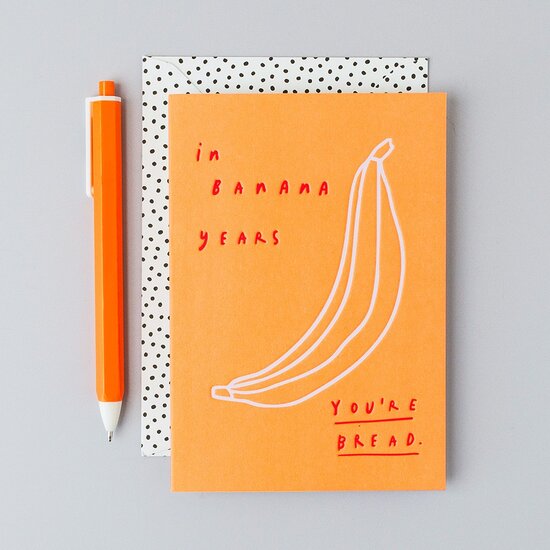 verjaardagskaart rosie made a thing - Pop! - banana years