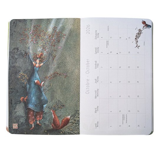 agenda 2026 gaelle boissonnard - blauw (13 x 21 cm)
