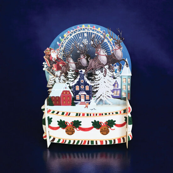 3d pop-up kerstkaart miniature greetings - arrenslee | mullerwenskaarten