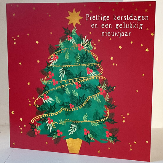 8 kerstkaarten voor amnesty international - prettige kerstdagen en een gelukkig nieuwjaar - kerstboom | muller wenskaarten