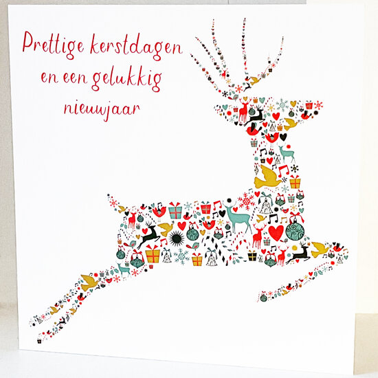 8 kerstkaarten voor amnesty international - prettige kerstdagen en een gelukkig nieuwjaar - hert| muller wenskaarten