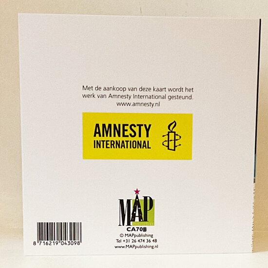 8 christelijke kerstkaarten voor amnesty international - fijne kerstdagen - engel
