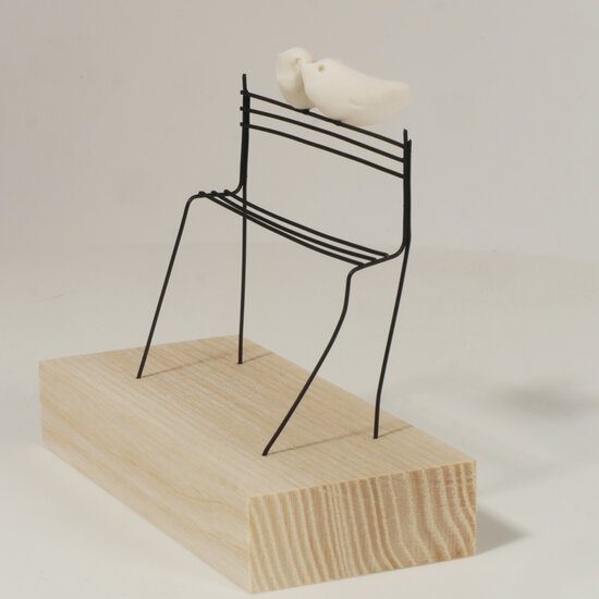 Sculptuur Laurent Tr&eacute;bout - ons bankje