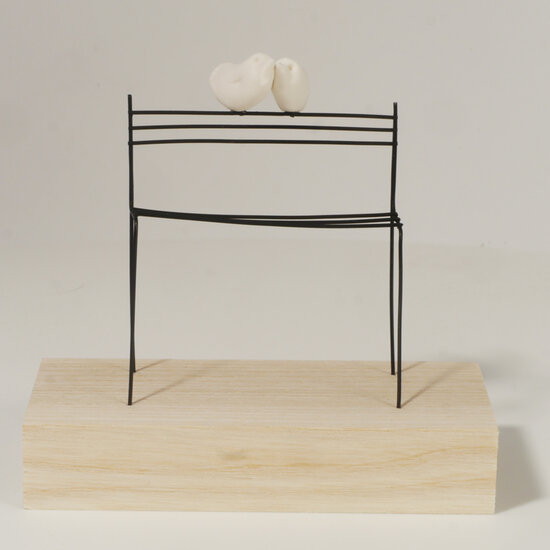 Sculptuur Laurent Tr&eacute;bout - ons bankje