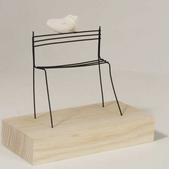 Sculptuur Laurent Tr&eacute;bout - ons bankje