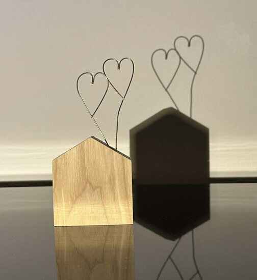 Sculptuur Laurent Tr&eacute;bout - liefdeshuisje | Muller wenskaarten