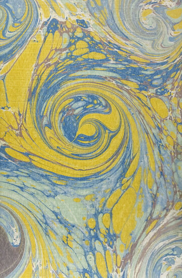 luxe A5 gelinieerd notitieboek - bruin, groen, geel, blauw