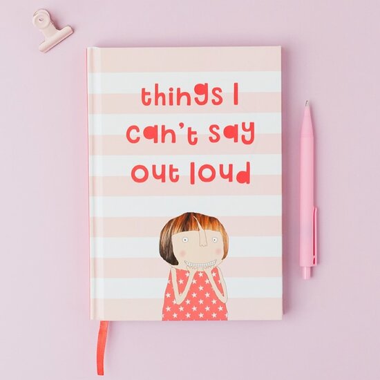 notitieboek A5 rosie made a thing - things i can&#039;t say out loud | muller wenskaarten