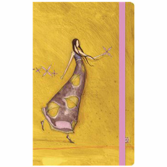 notitieboek 13 x 21 cm van Ga&euml;lle Boissonnard - glimlach van de wind | muller wenskaarten