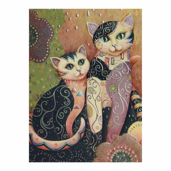 wenskaart kleo kats - kompanions | mullerwenskaarten