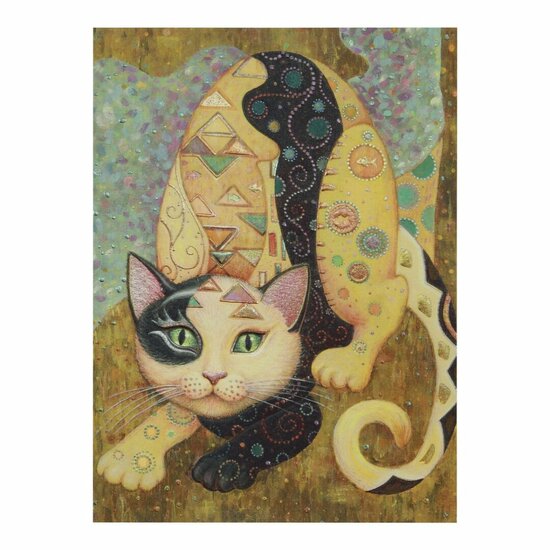 wenskaart kleo kats - sneakers | mullerwenskaarten