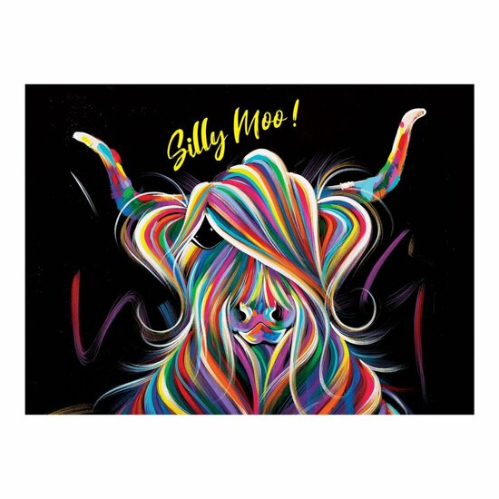 luxe wenskaart santoro eclectic cards - silly moo - koe