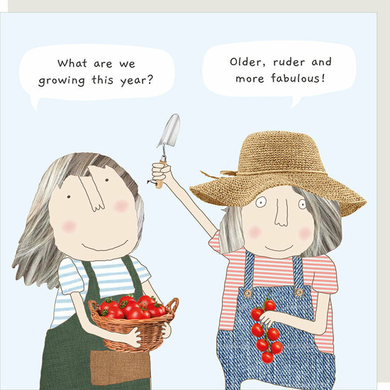 wenskaart rosiemadeathing - what are we growing this year| mullerwenskaarten