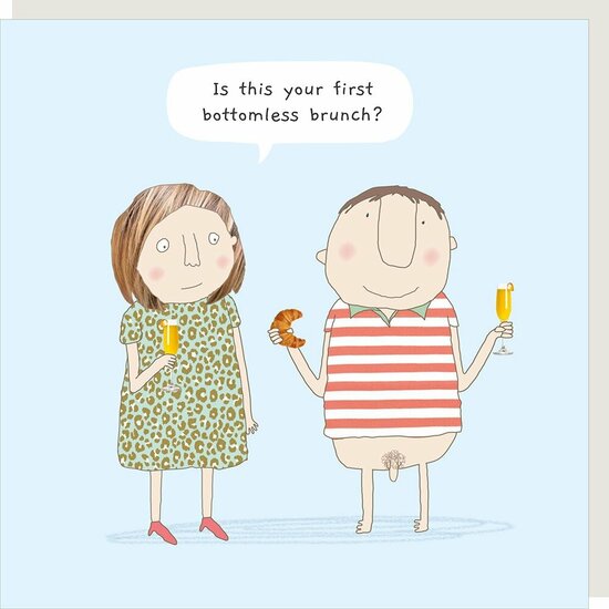 wenskaart rosiemadeathing - first brunch | mullerwenskaarten