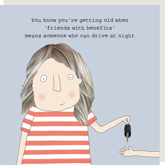 wenskaart rosie made a thing - friends with benefits | muller wenskaarten