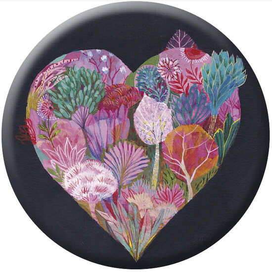 magnetische flesopener van Izou - roze hart | muller wenskaarten