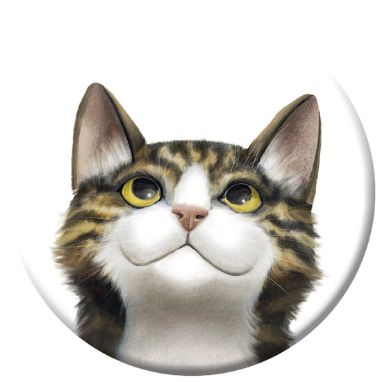 magnetische flesopener van Rosie Hilyer - de kat | muller wenskaarten