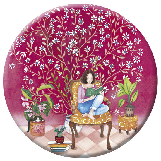 magnetische flesopener van Mila - de lezer | muller wenskaarten