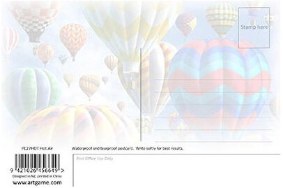 3d ansichtkaart - lenticulaire kaart - luchtballonnen