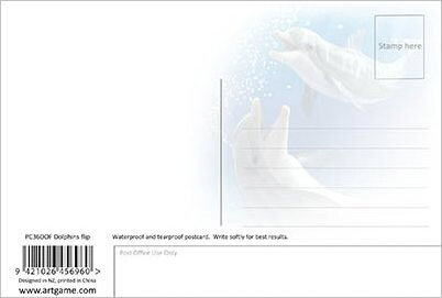 3d ansichtkaart - lenticulaire kaart - dolfijnen