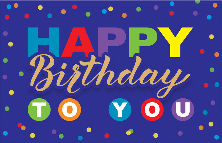 verjaardagskaart - happy birthday to you - stippen | muller wenskaarten