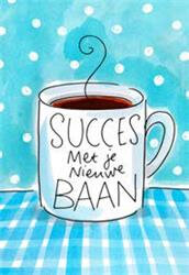 luxe wenskaart blond amsterdam - nieuwe baan | muller wenskaarten