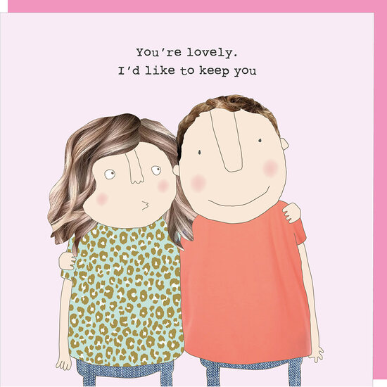 wenskaart rosie made a thing - I'd like to keep you| muller wenskaarten