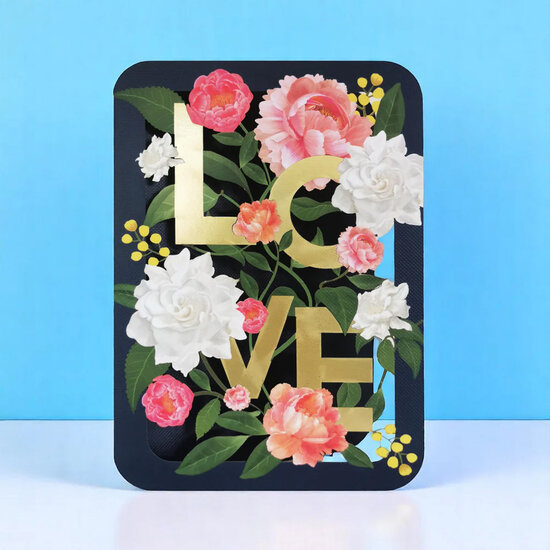 lasergesneden wenskaart - love | muller wenskaarten