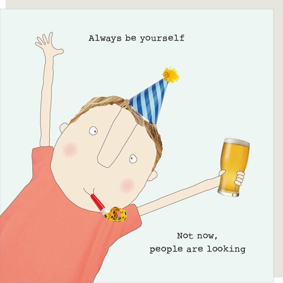 wenskaart rosie made a thing - always be yourself | muller wenskaarten