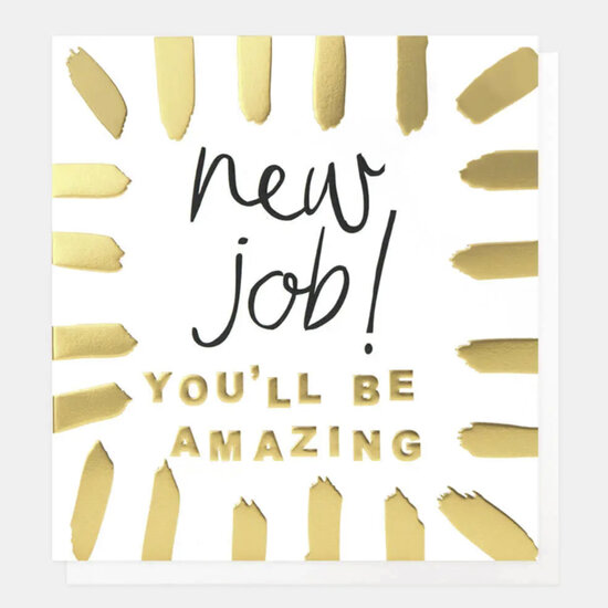 wenskaart caroline gardner - new job - you'll be amazing |Muller wenskaarten